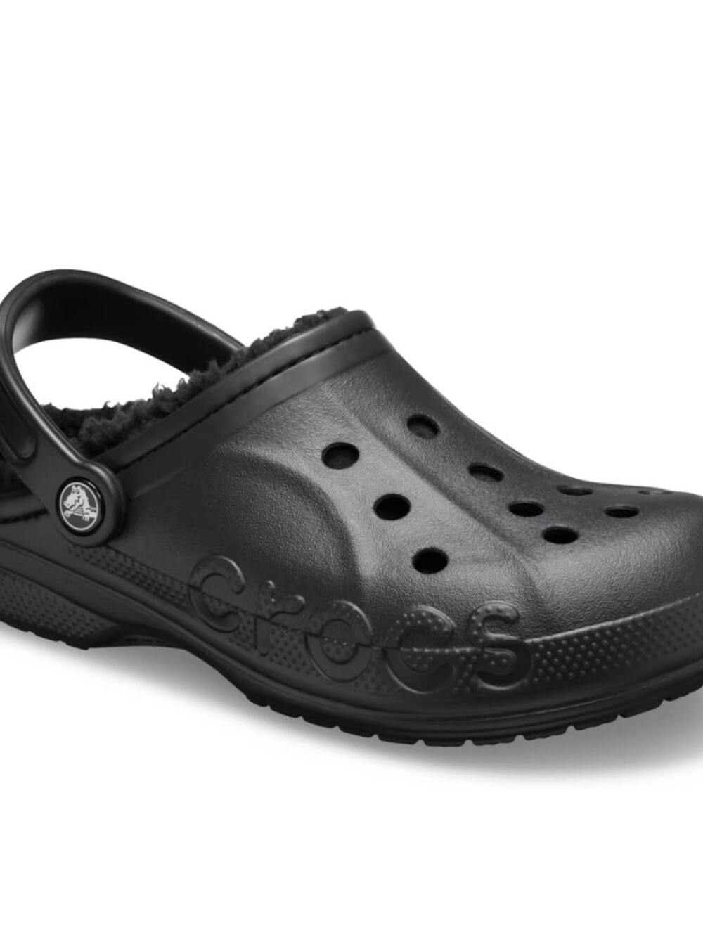 CROCS Classic Baya Lined Black Clog - (Womens 7 / Mens 5)